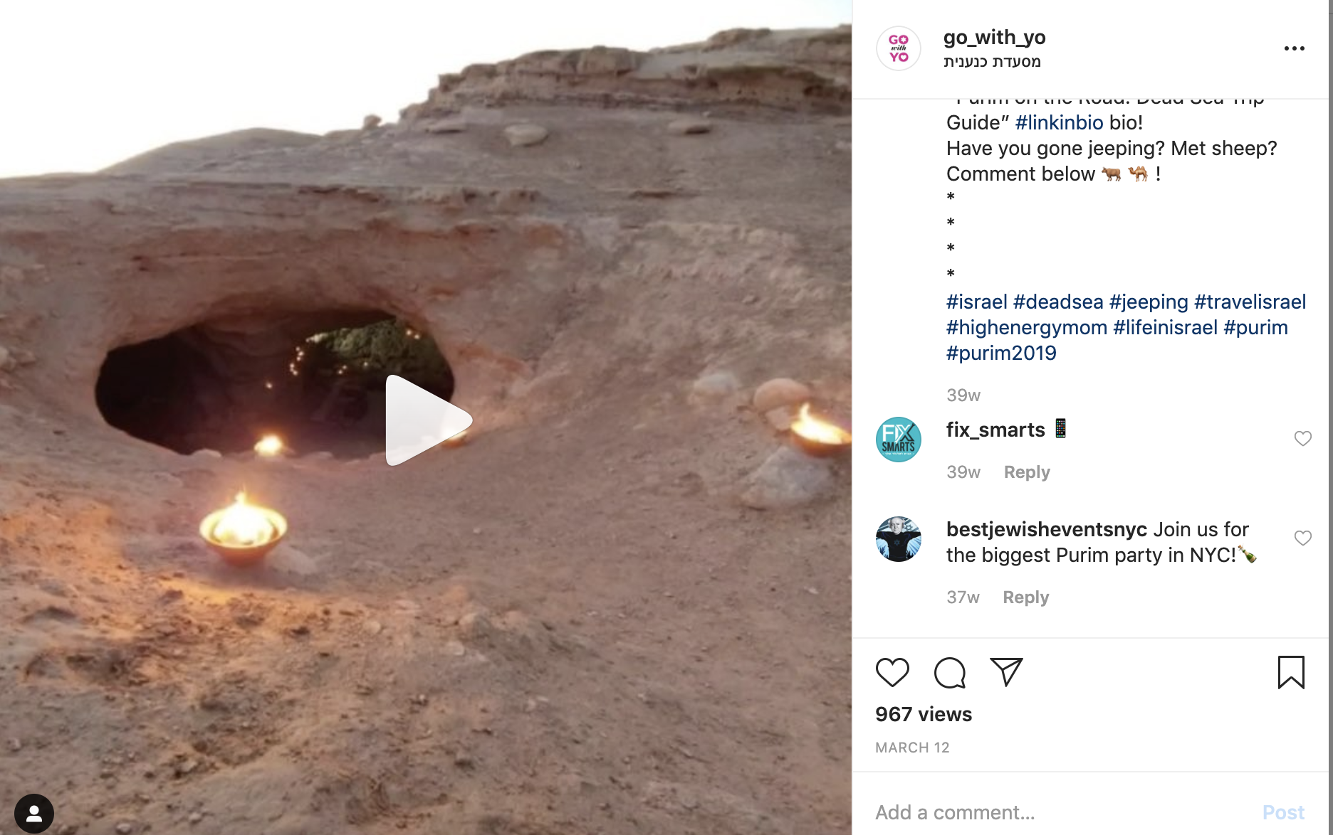 Go With Yo Instagram Post March 2019